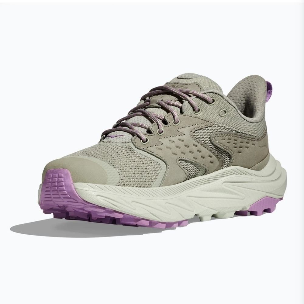 Hoka Women's Sage Green and Lavender Accent Trail Runner - Picture 8 of 12